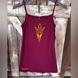Arizona State ASU Sun Devils Colosseum Ribbed Tank Top Dress Girls M 7-8 NWT